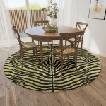 Indoor/Outdoor Mali ML1 Gold Washable 10' x 10' Round Rug