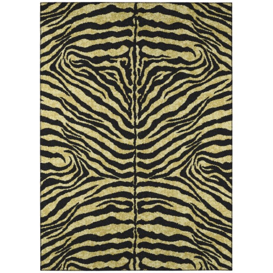 Indoor/Outdoor Mali ML1 Gold Washable 3' x 5' Rug