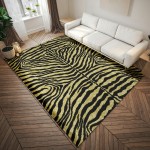 Indoor/Outdoor Mali ML1 Gold Washable 5' x 7'6" Rug