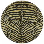 Indoor/Outdoor Mali ML1 Gold Washable 8' x 8' Round Rug