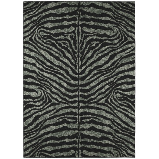 Indoor/Outdoor Mali ML1 Midnight Washable 10' x 14' Rug