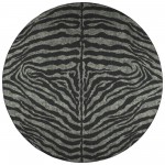 Indoor/Outdoor Mali ML1 Midnight Washable 10\' x 10\' Round Rug