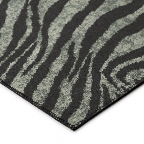 Indoor/Outdoor Mali ML1 Midnight Washable 2'3" x 7'6" Runner Rug