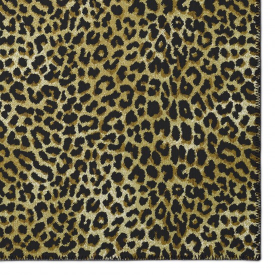 Indoor/Outdoor Mali ML2 Gold Washable 1'8" x 2'6" Rug