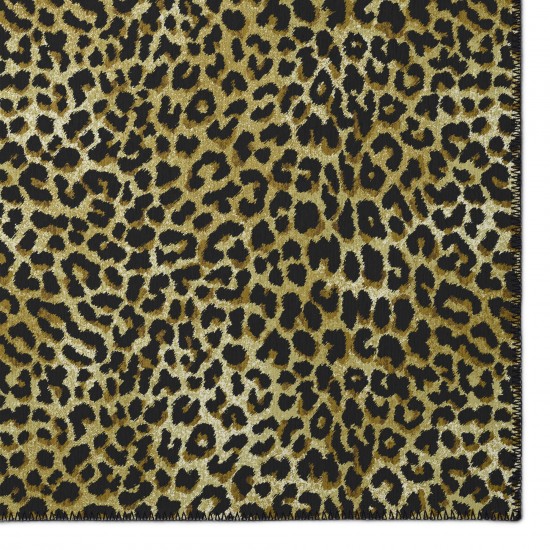 Indoor/Outdoor Mali ML2 Gold Washable 2'3" x 10' Runner Rug