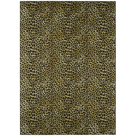 Indoor/Outdoor Mali ML2 Gold Washable 9' x 12' Rug