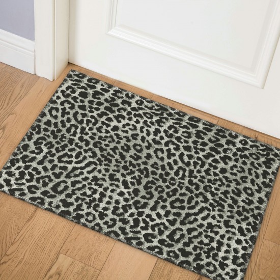 Indoor/Outdoor Mali ML2 Midnight Washable 1'8" x 2'6" Rug