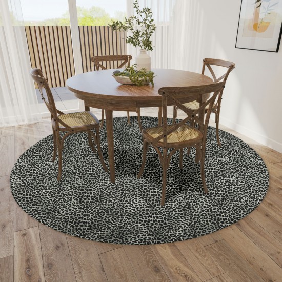 Indoor/Outdoor Mali ML2 Midnight Washable 10' x 10' Round Rug