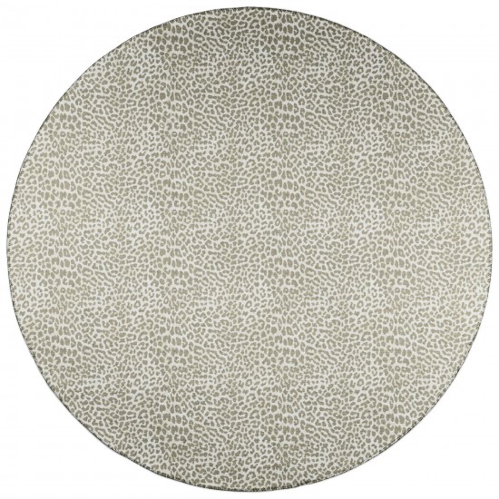 Indoor/Outdoor Mali ML2 Stone Washable 4' x 4' Round Rug