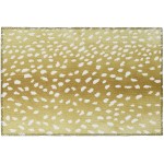 Indoor/Outdoor Mali ML3 Gold Washable 1'8" x 2'6" Rug