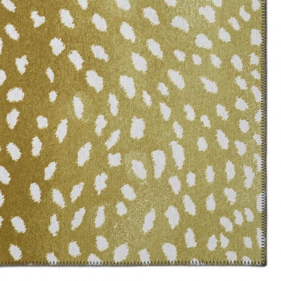 Indoor/Outdoor Mali ML3 Gold Washable 1'8" x 2'6" Rug