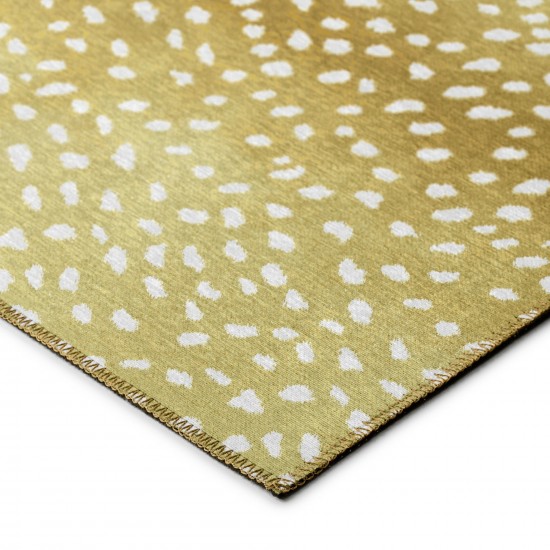 Indoor/Outdoor Mali ML3 Gold Washable 1'8" x 2'6" Rug