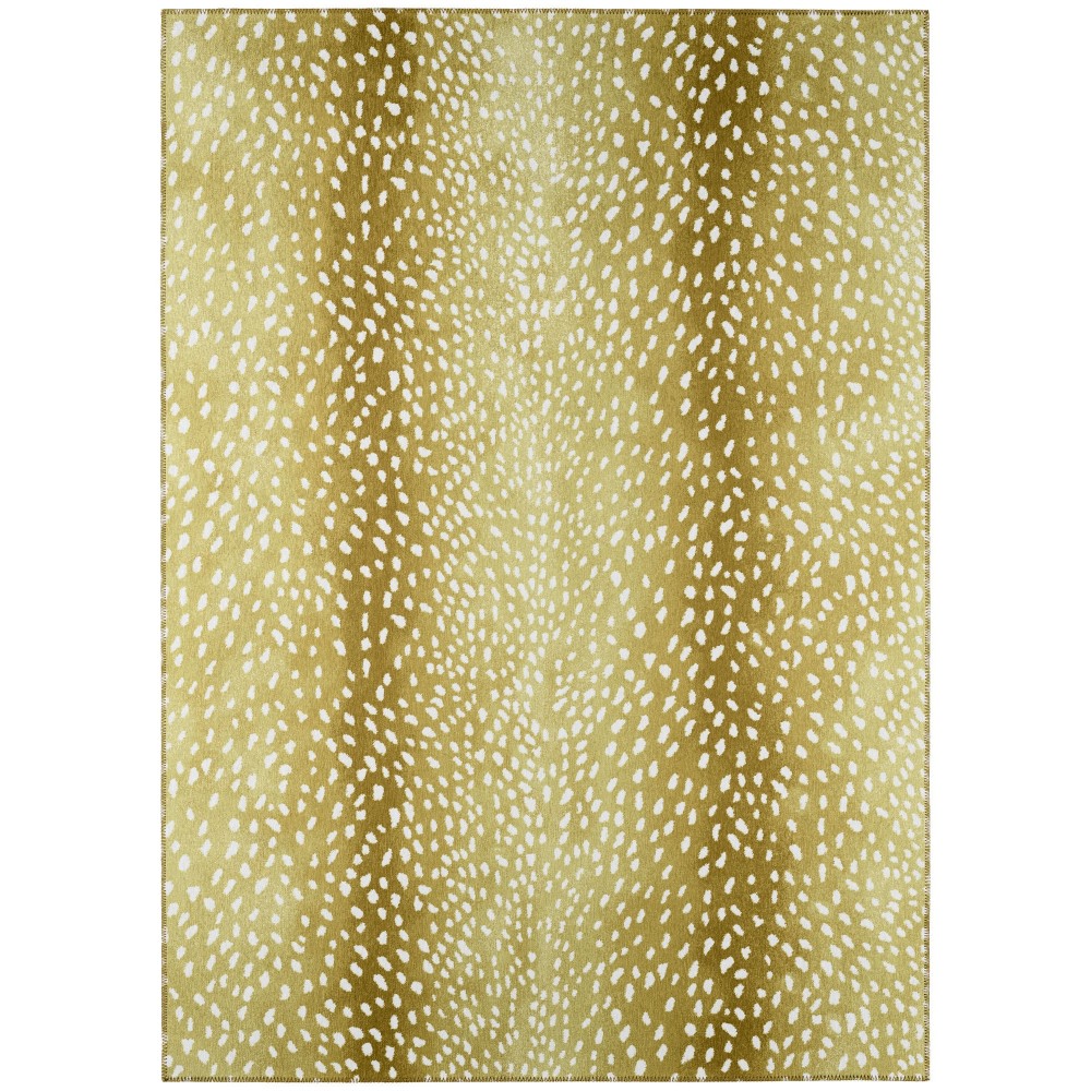 Indoor/Outdoor Mali ML3 Gold Washable 5' x 7'6" Rug