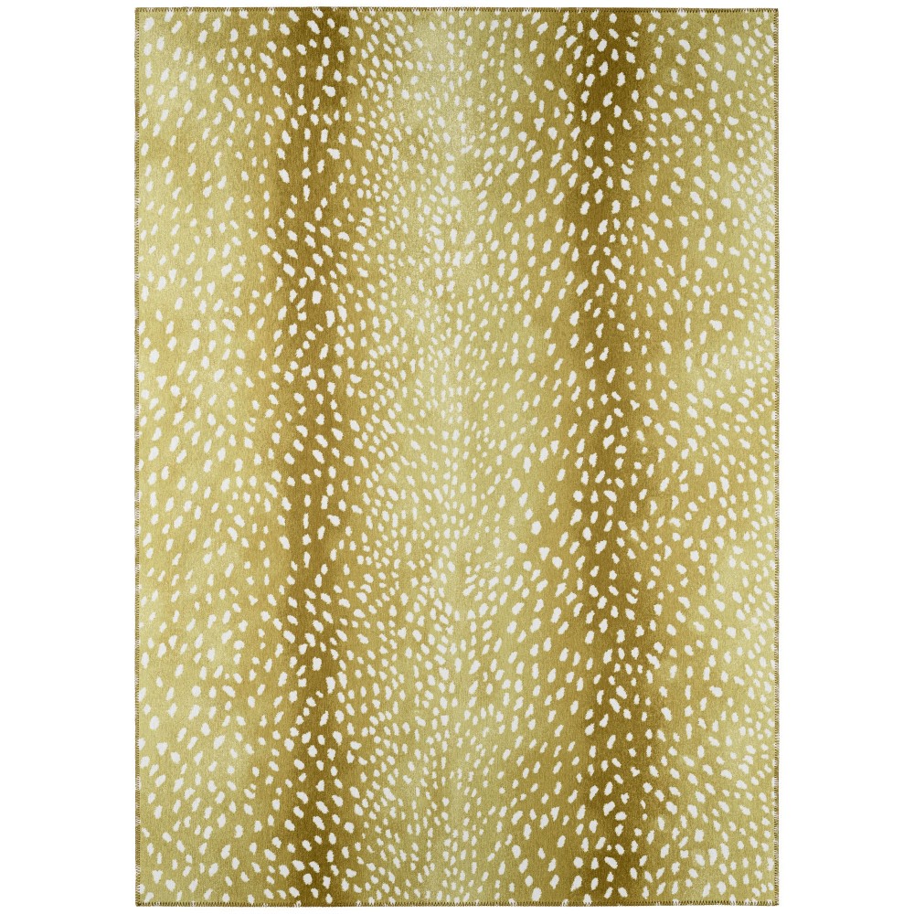 Indoor/Outdoor Mali ML3 Gold Washable 9' x 12' Rug