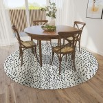 Indoor/Outdoor Mali ML3 Ivory Washable 8' x 8' Round Rug