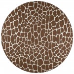 Indoor/Outdoor Mali ML4 Chocolate Washable 10' x 10' Round Rug