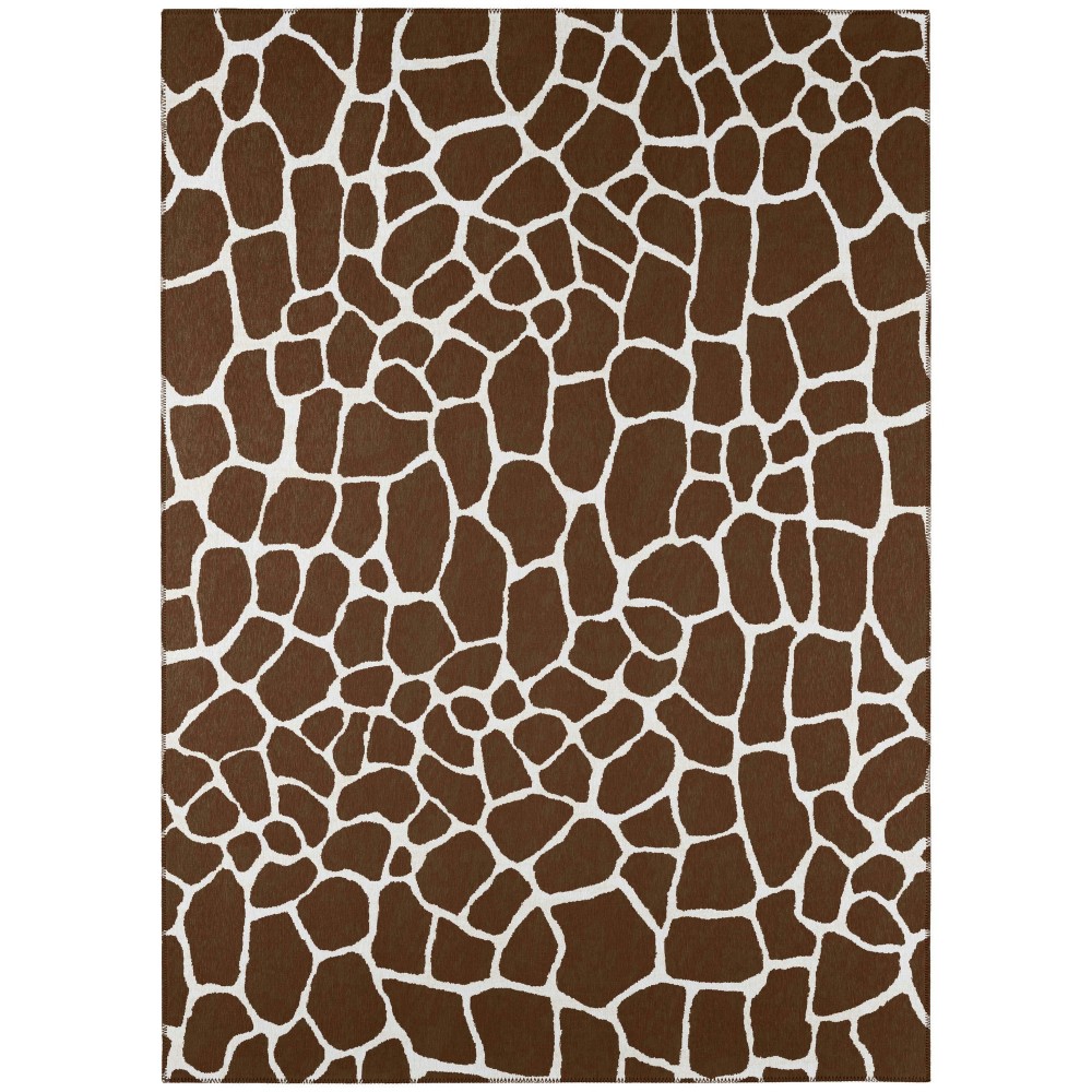 Indoor/Outdoor Mali ML4 Chocolate Washable 8' x 10' Rug