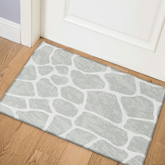 Indoor/Outdoor Mali ML4 Flannel Washable 1'8" x 2'6" Rug