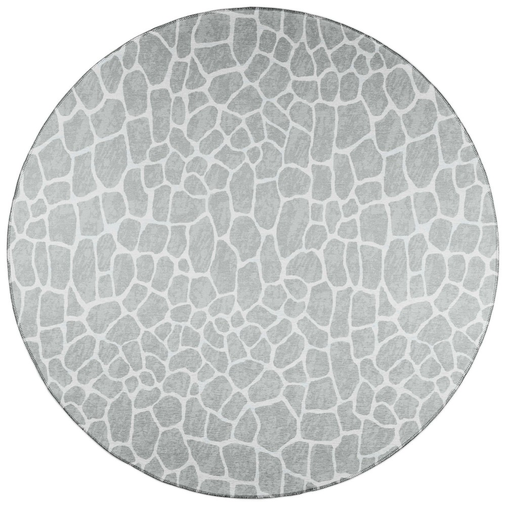Indoor/Outdoor Mali ML4 Flannel Washable 4' x 4' Round Rug