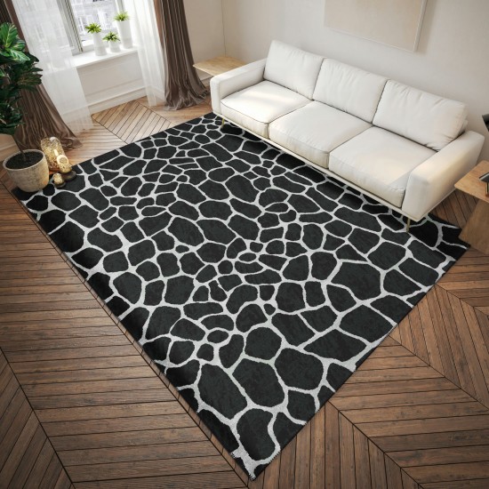 Indoor/Outdoor Mali ML4 Midnight Washable 10' x 14' Rug