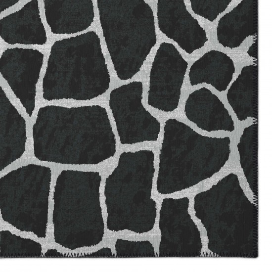 Indoor/Outdoor Mali ML4 Midnight Washable 2'3" x 10' Runner Rug