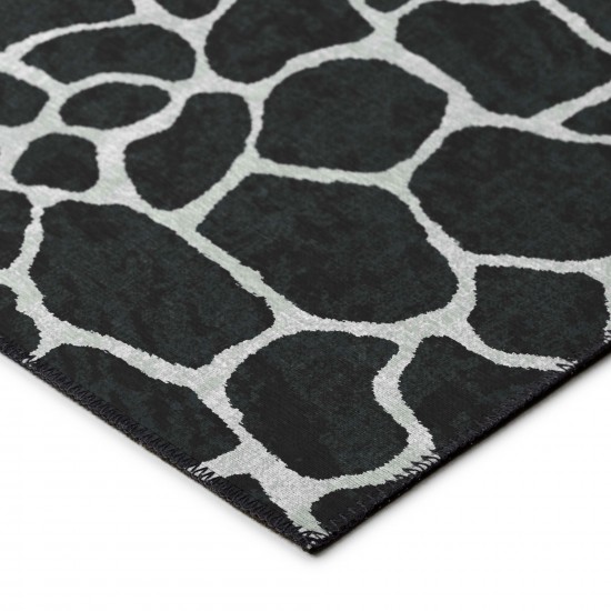Indoor/Outdoor Mali ML4 Midnight Washable 2'3" x 10' Runner Rug