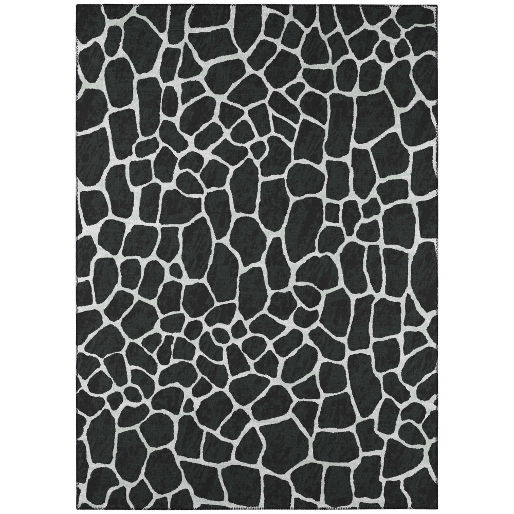 Indoor/Outdoor Mali ML4 Midnight Washable 3' x 5' Rug