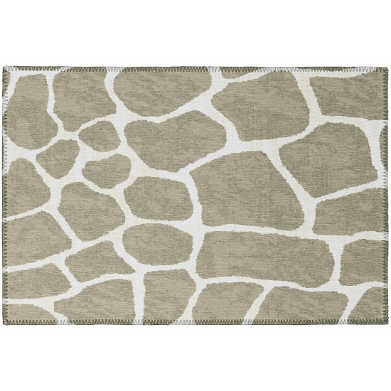 Indoor/Outdoor Mali ML4 Stone Washable 1'8" x 2'6" Rug