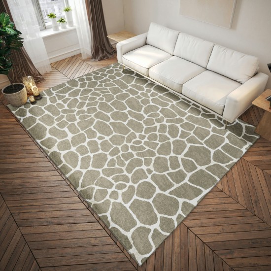 Indoor/Outdoor Mali ML4 Stone Washable 3' x 5' Rug