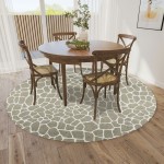 Indoor/Outdoor Mali ML4 Stone Washable 4' x 4' Round Rug