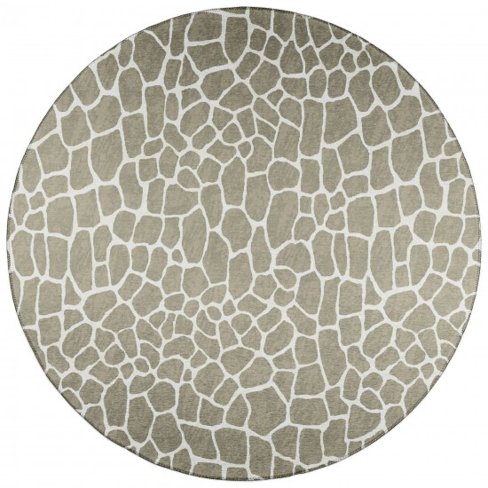 Indoor/Outdoor Mali ML4 Stone Washable 8' x 8' Round Rug