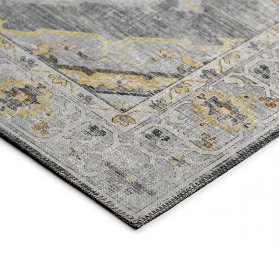 Indoor/Outdoor Marbella MB1 Grey Washable 10' x 14' Rug