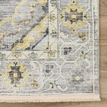 Indoor/Outdoor Marbella MB1 Grey Washable 2'3" x 10' Runner Rug