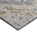 Indoor/Outdoor Marbella MB1 Grey Washable 2'3" x 10' Runner Rug