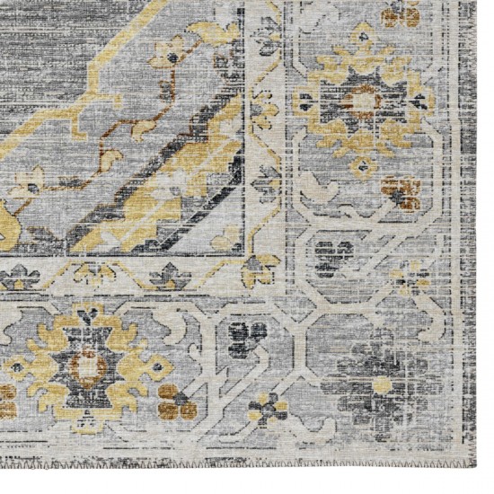 Indoor/Outdoor Marbella MB1 Grey Washable 3' x 5' Rug