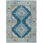 Indoor/Outdoor Marbella MB1 Indigo Washable 3\' x 5\' Rug