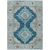 Indoor/Outdoor Marbella MB1 Indigo Washable 3' x 5' Rug