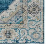 Indoor/Outdoor Marbella MB1 Indigo Washable 3' x 5' Rug