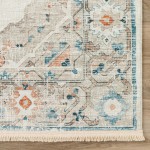 Indoor/Outdoor Marbella MB1 Ivory Washable 10' x 14' Rug