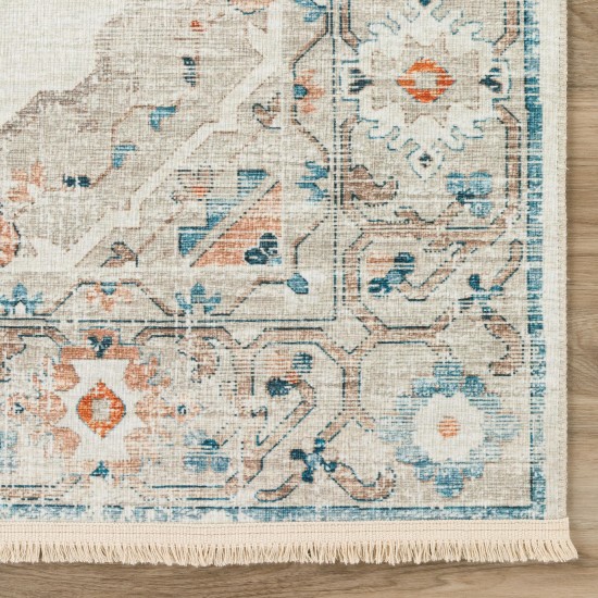 Indoor/Outdoor Marbella MB1 Ivory Washable 10' x 14' Rug