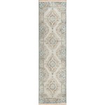 Indoor/Outdoor Marbella MB1 Ivory Washable 2'3" x 10' Runner Rug