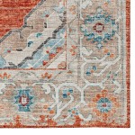 Indoor/Outdoor Marbella MB1 Spice Washable 8' x 8' Round Rug