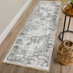 Indoor/Outdoor Marbella MB2 Linen Washable 2'3" x 12' Runner Rug