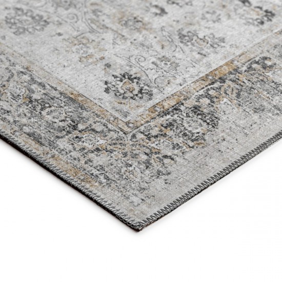 Indoor/Outdoor Marbella MB2 Linen Washable 2'3" x 12' Runner Rug