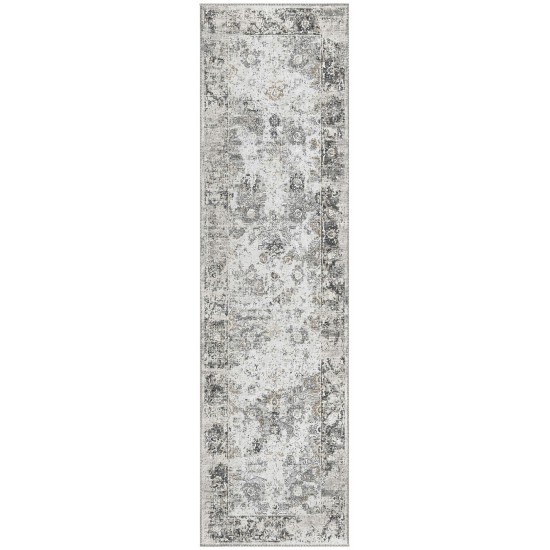 Indoor/Outdoor Marbella MB2 Linen Washable 2'3" x 7'6" Runner Rug