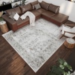 Indoor/Outdoor Marbella MB2 Linen Washable 3' x 5' Rug