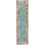 Indoor/Outdoor Marbella MB2 Mediterranean Washable 2'3" x 7'6" Runner Rug