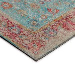 Indoor/Outdoor Marbella MB2 Mediterranean Washable 2'3" x 7'6" Runner Rug