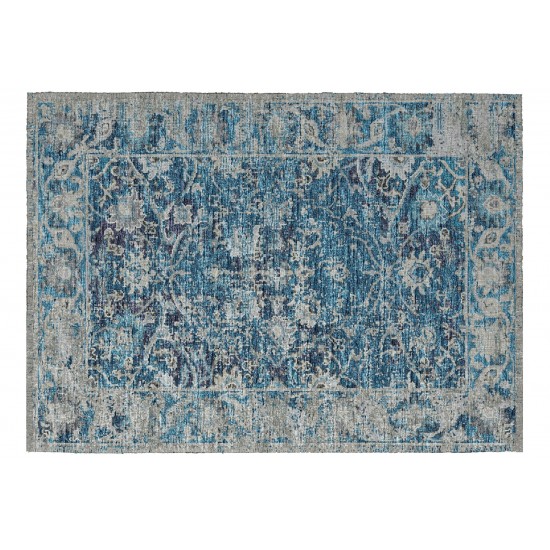 Indoor/Outdoor Marbella MB2 Navy Washable 1'8" x 2'6" Rug