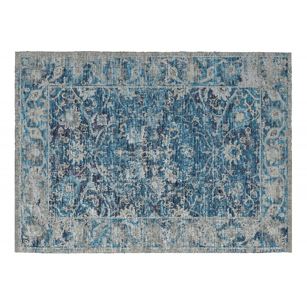 Indoor/Outdoor Marbella MB2 Navy Washable 1'8" x 2'6" Rug